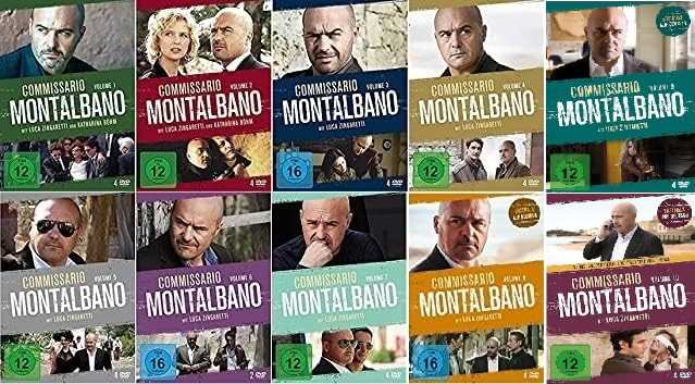 »Il Commissario Montalbano: Gesamtausgabe von 2026, 38 DVDs«